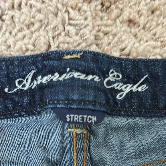 American Eagle Outfitters Dark Blue Jean Shorts - Picture 3 of 4